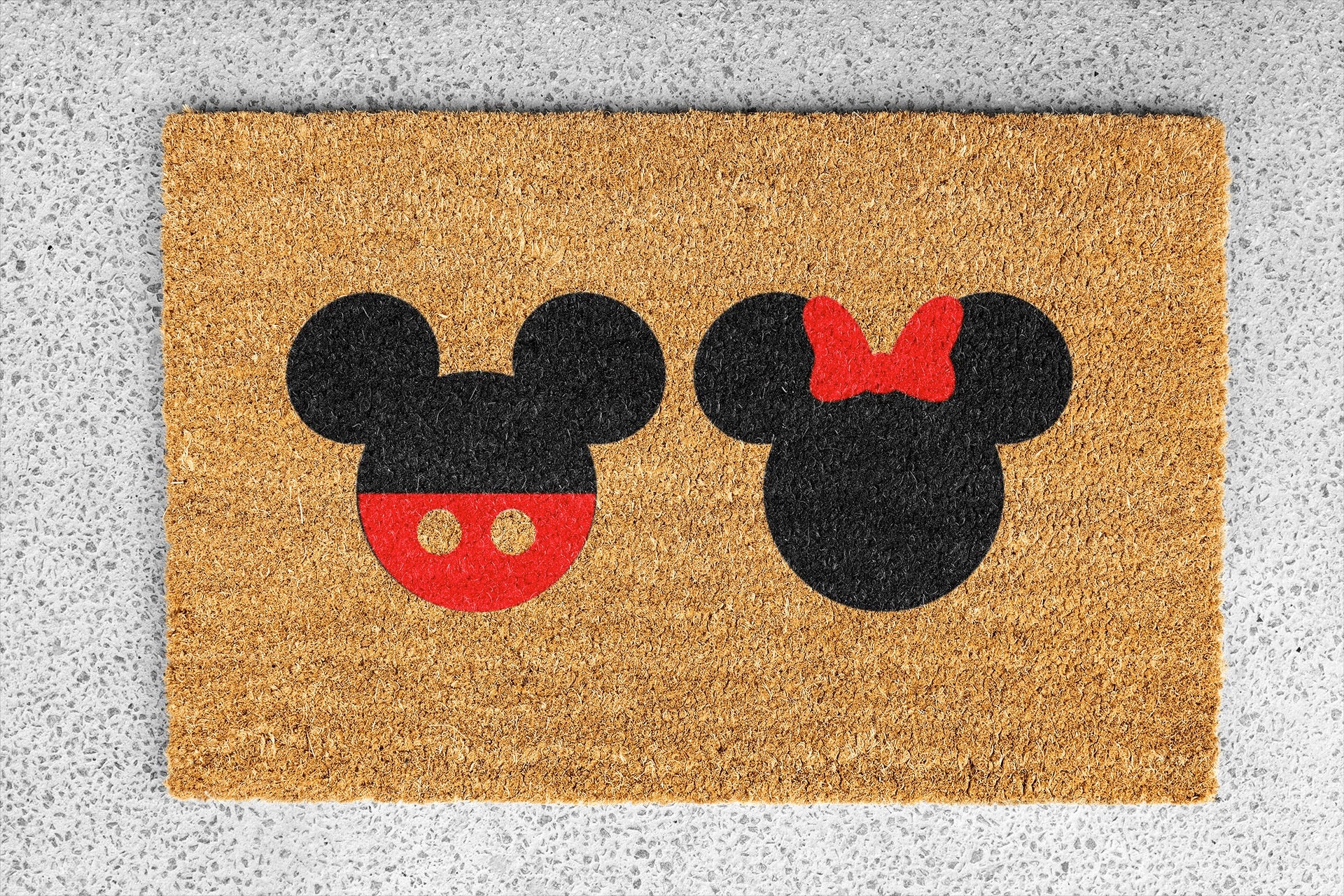 Personalized coir doormat handmade by Coco Matty.