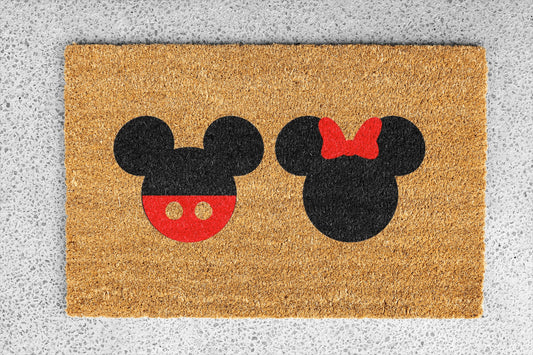 Personalized coir doormat handmade by Coco Matty.