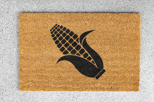 Personalized coir doormat handmade by Coco Matty.