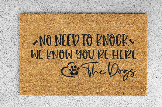 Personalized coir doormat handmade by Coco Matty.