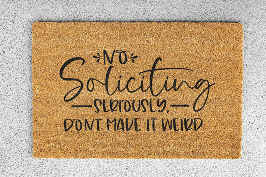 Personalized coir doormat handmade by Coco Matty.