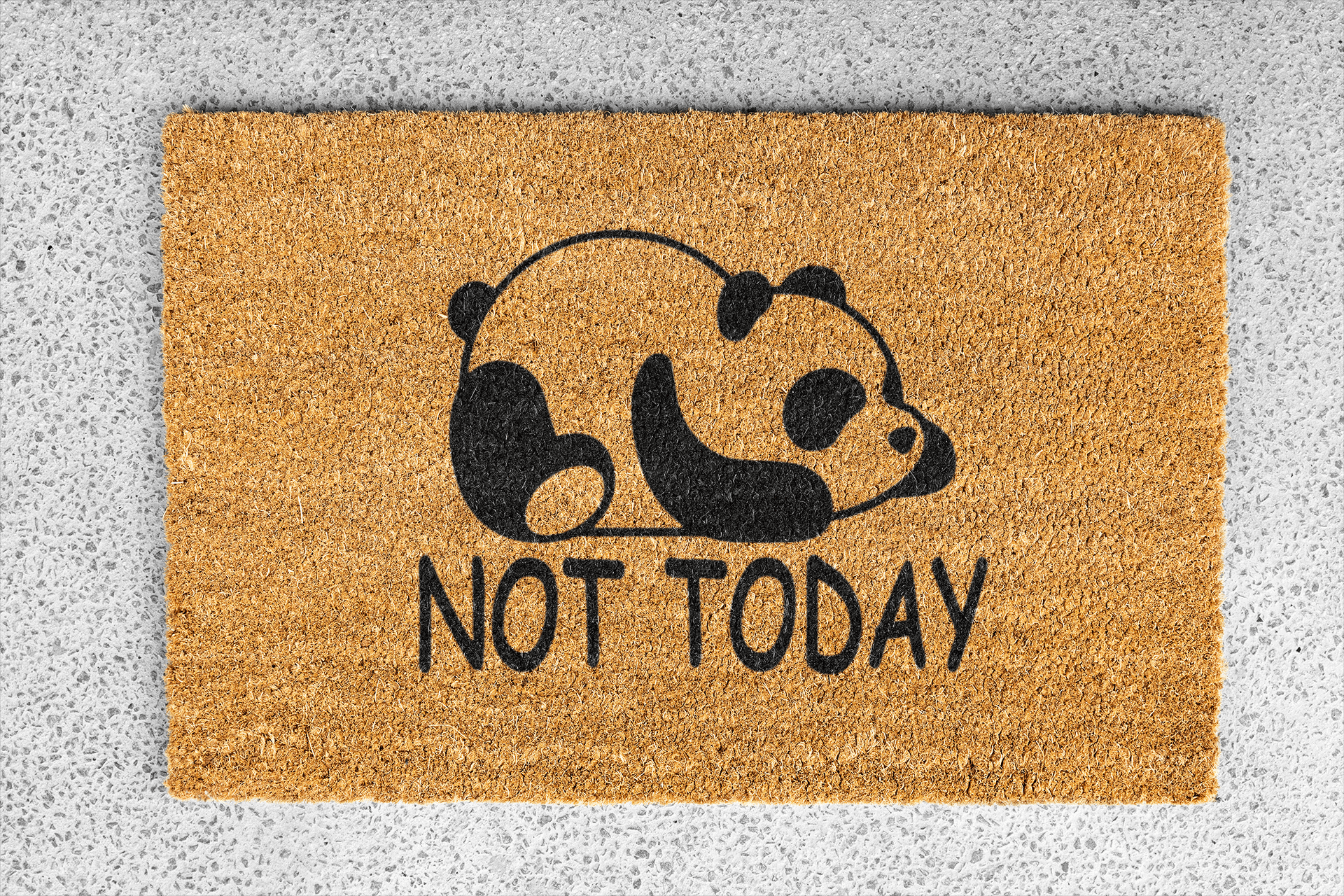 Personalized coir doormat handmade by Coco Matty.