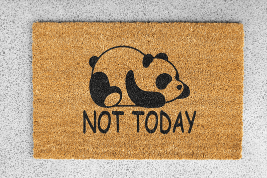 Personalized coir doormat handmade by Coco Matty.