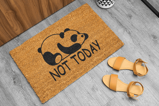 Personalized coir doormat handmade by Coco Matty.