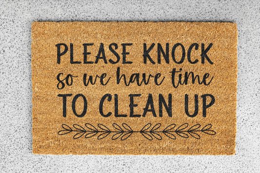 Personalized coir doormat handmade by Coco Matty.