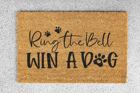 Personalized coir doormat handmade by Coco Matty.