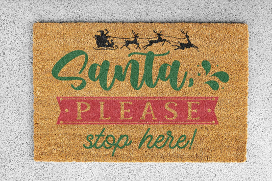 Personalized coir doormat handmade by Coco Matty.