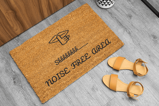 Personalized coir doormat handmade by Coco Matty.