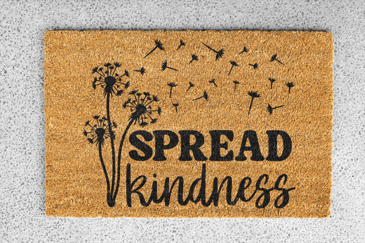 Personalized coir doormat handmade by Coco Matty.