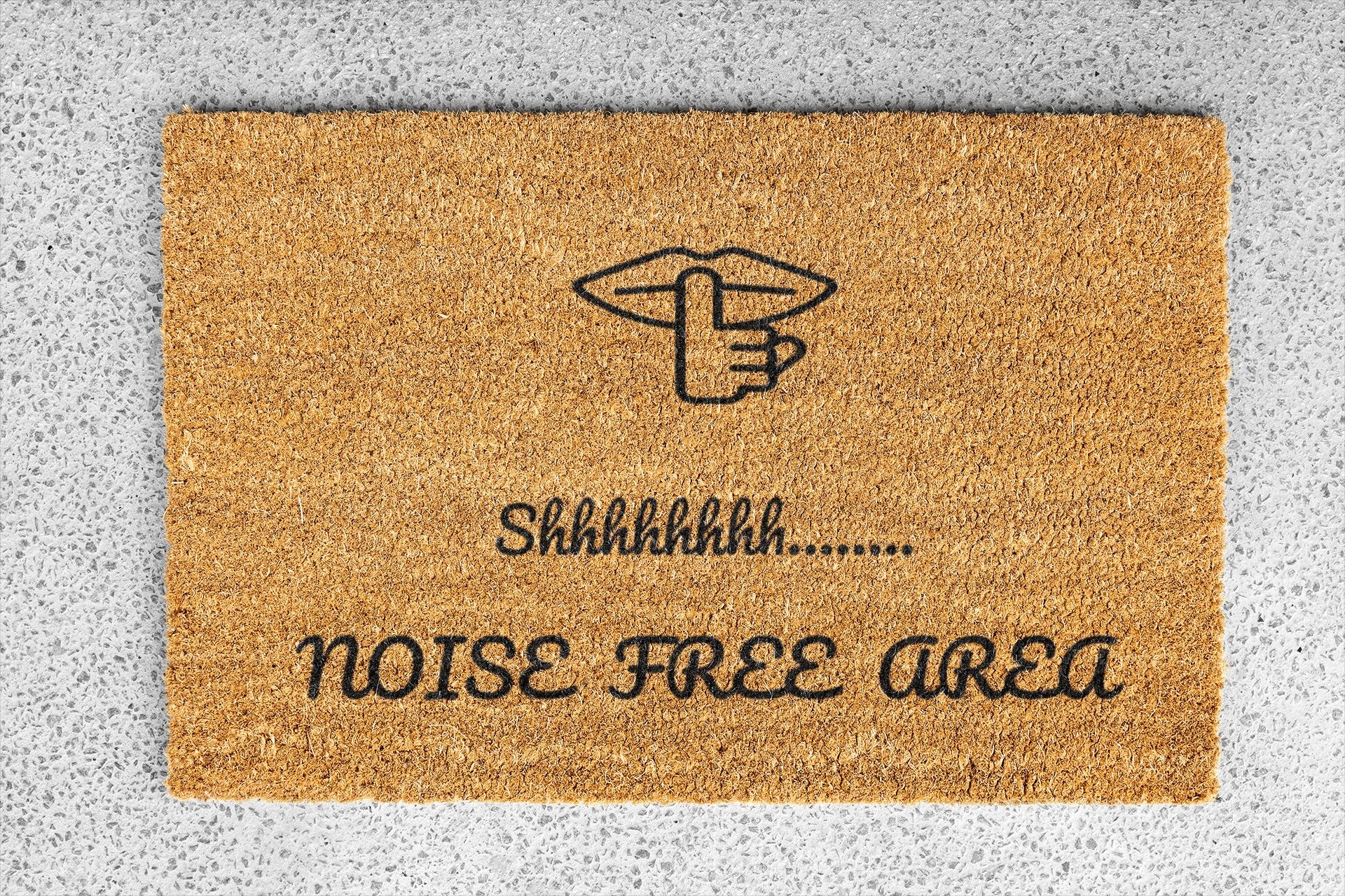 Personalized coir doormat handmade by Coco Matty.