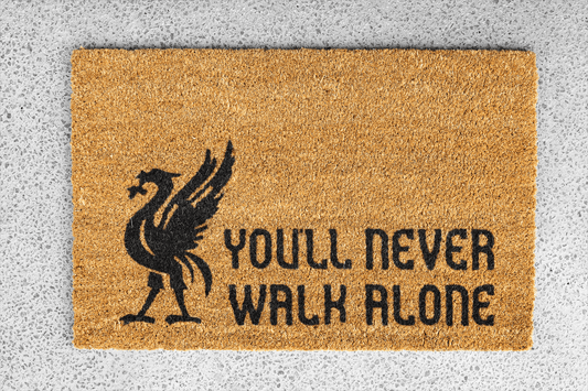 Personalized coir doormat handmade by Coco Matty.
