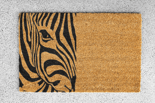 Personalized coir doormat handmade by Coco Matty.