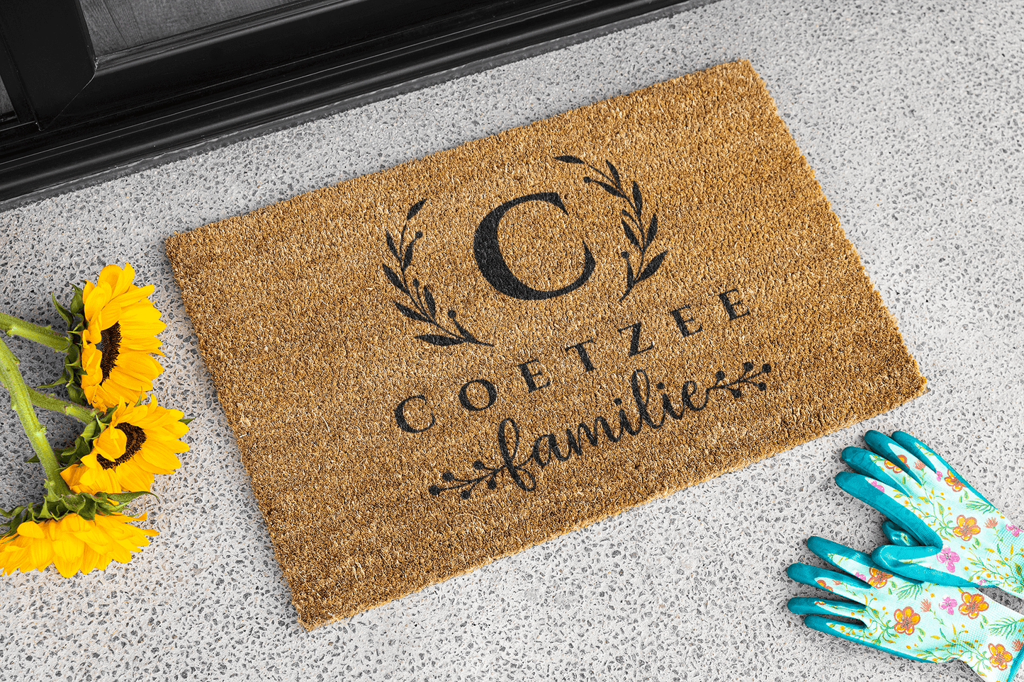 Family Emblem Doormat Afrikaans