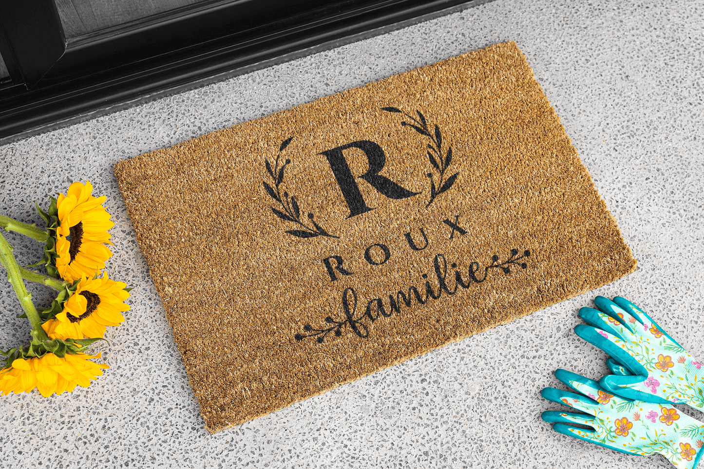 Family Emblem Doormat Afrikaans