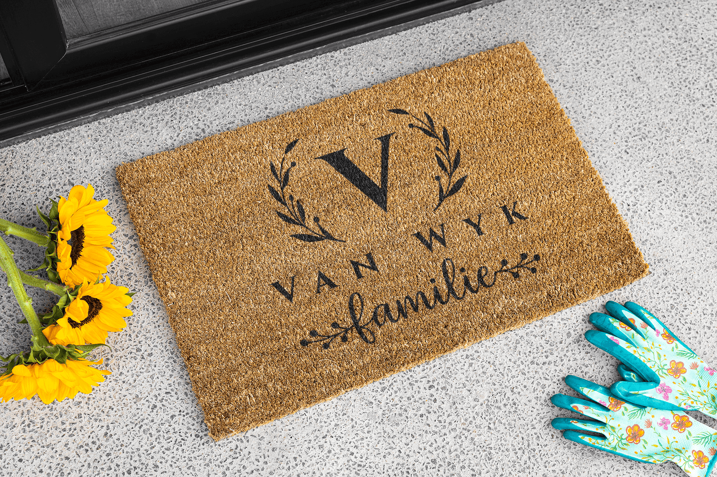 Family Emblem Doormat Afrikaans