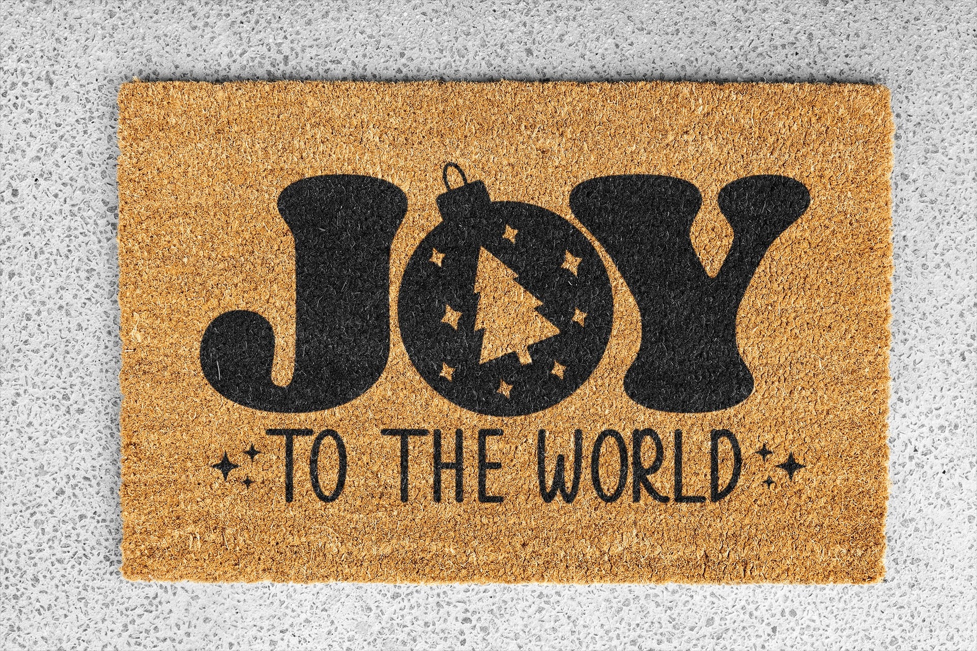 Personalized coir doormat handmade by Coco Matty.