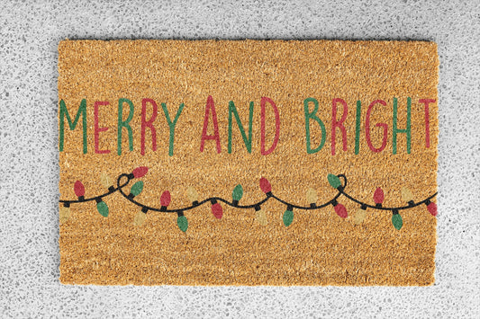 Personalized coir doormat handmade by Coco Matty.
