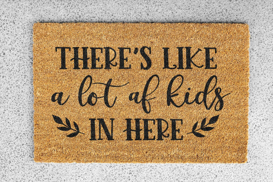 Personalized coir doormat handmade by Coco Matty.